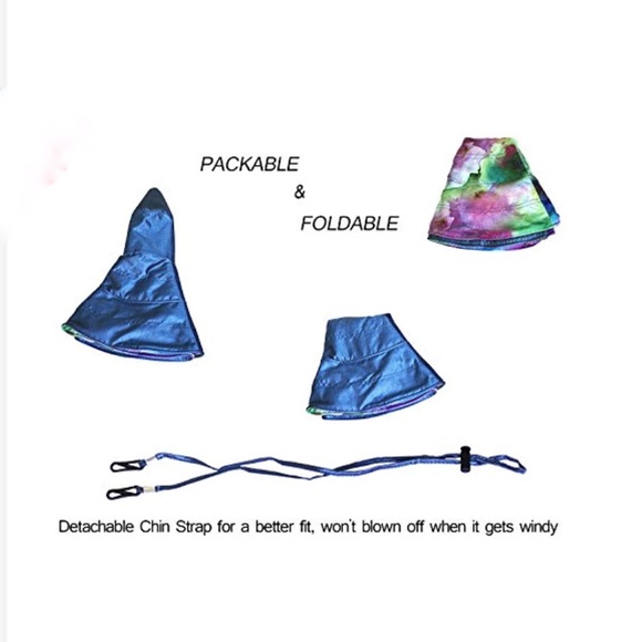 NEW-Reversible Foldable Wide Brim Floppy Sun Hat - Picture 8 of 8